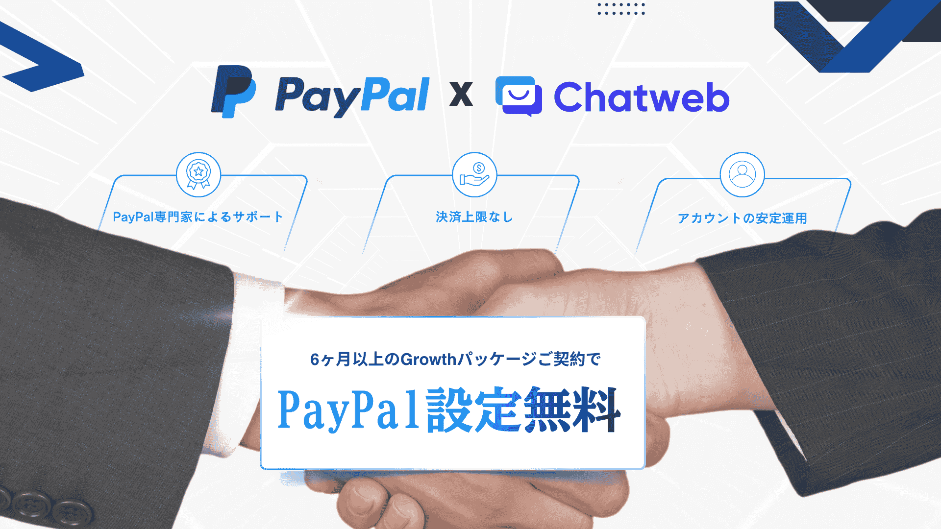 Chatweb、PayPalとの公式パートナーシップを発表