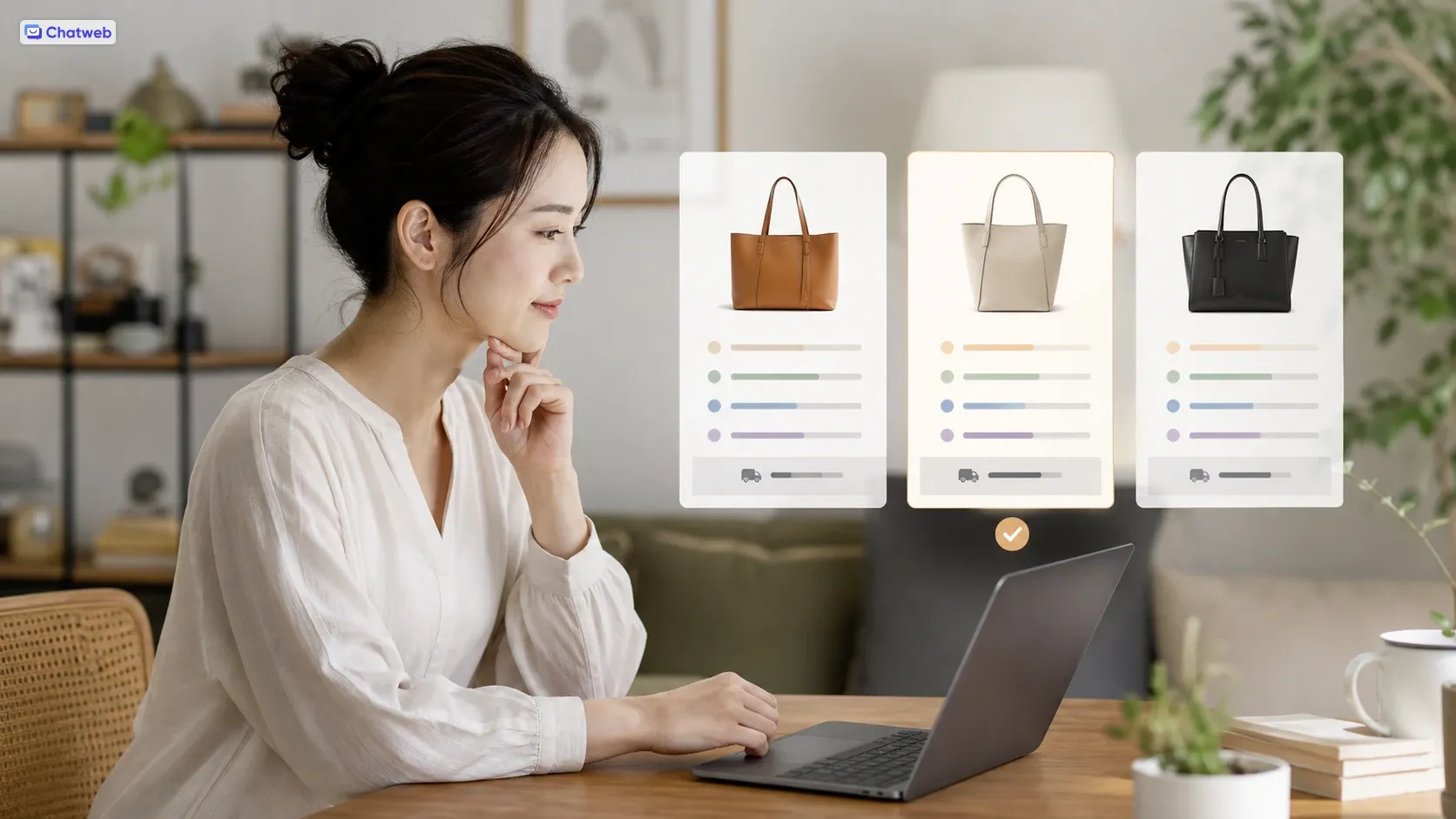 条件に合う商品を比較するAIショッピング支援