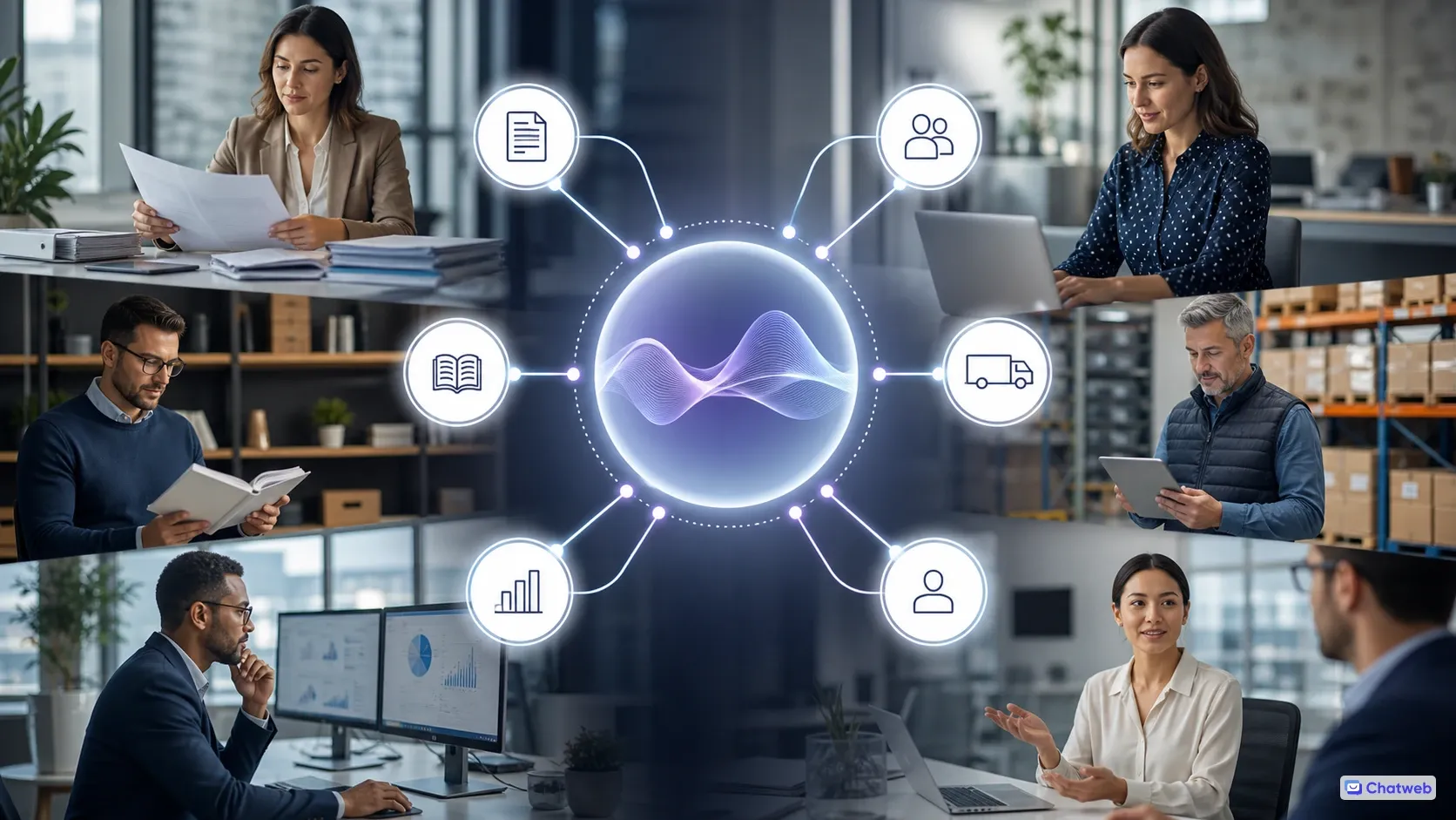 AI operations workflow across SME functions