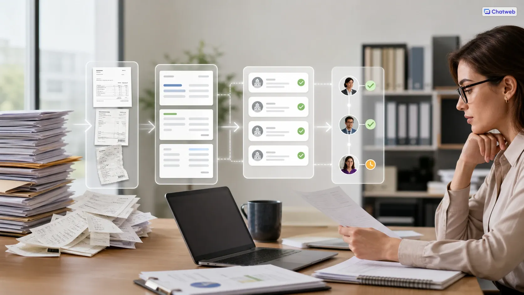 AI invoice processing and approval workflow